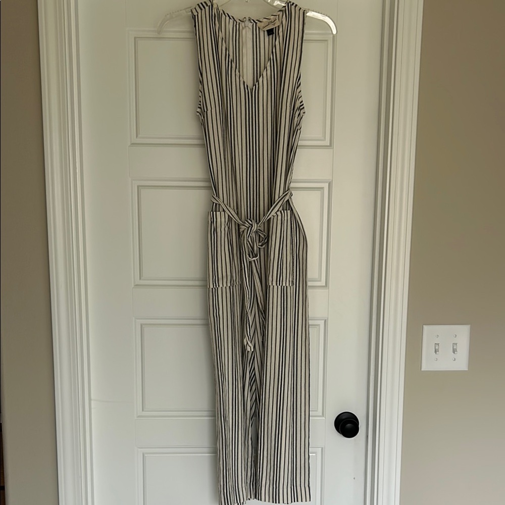 Universal Thread Striped Maxi Dress in Black and White